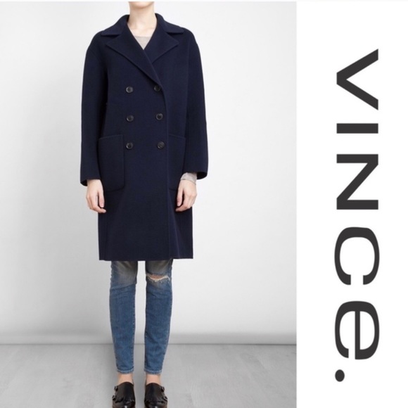 vince navy coat